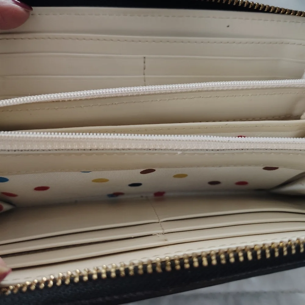 Kate Spade Black Zip-Around Wallet